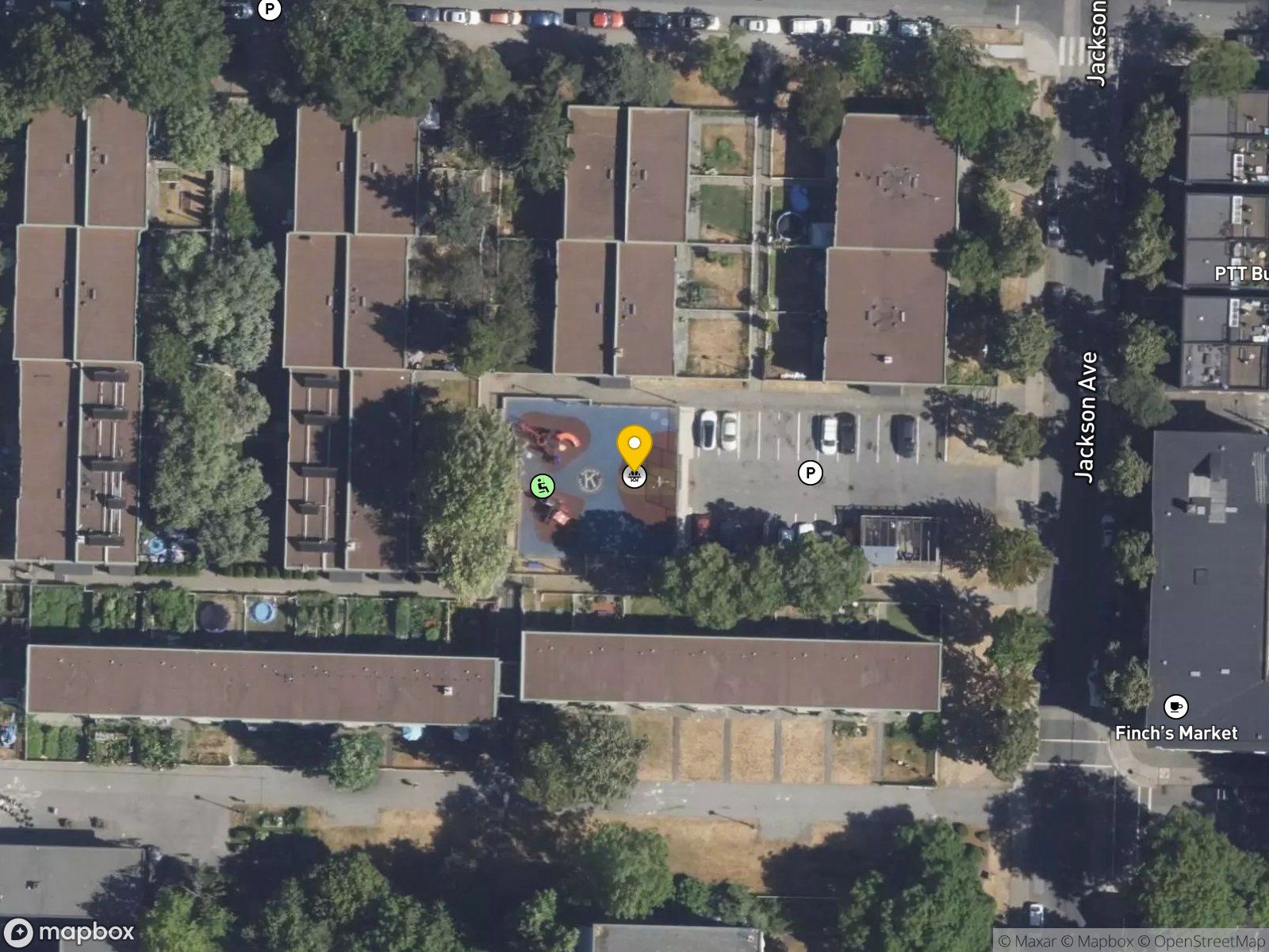 Strathcona Community Centre basketball court satellite view