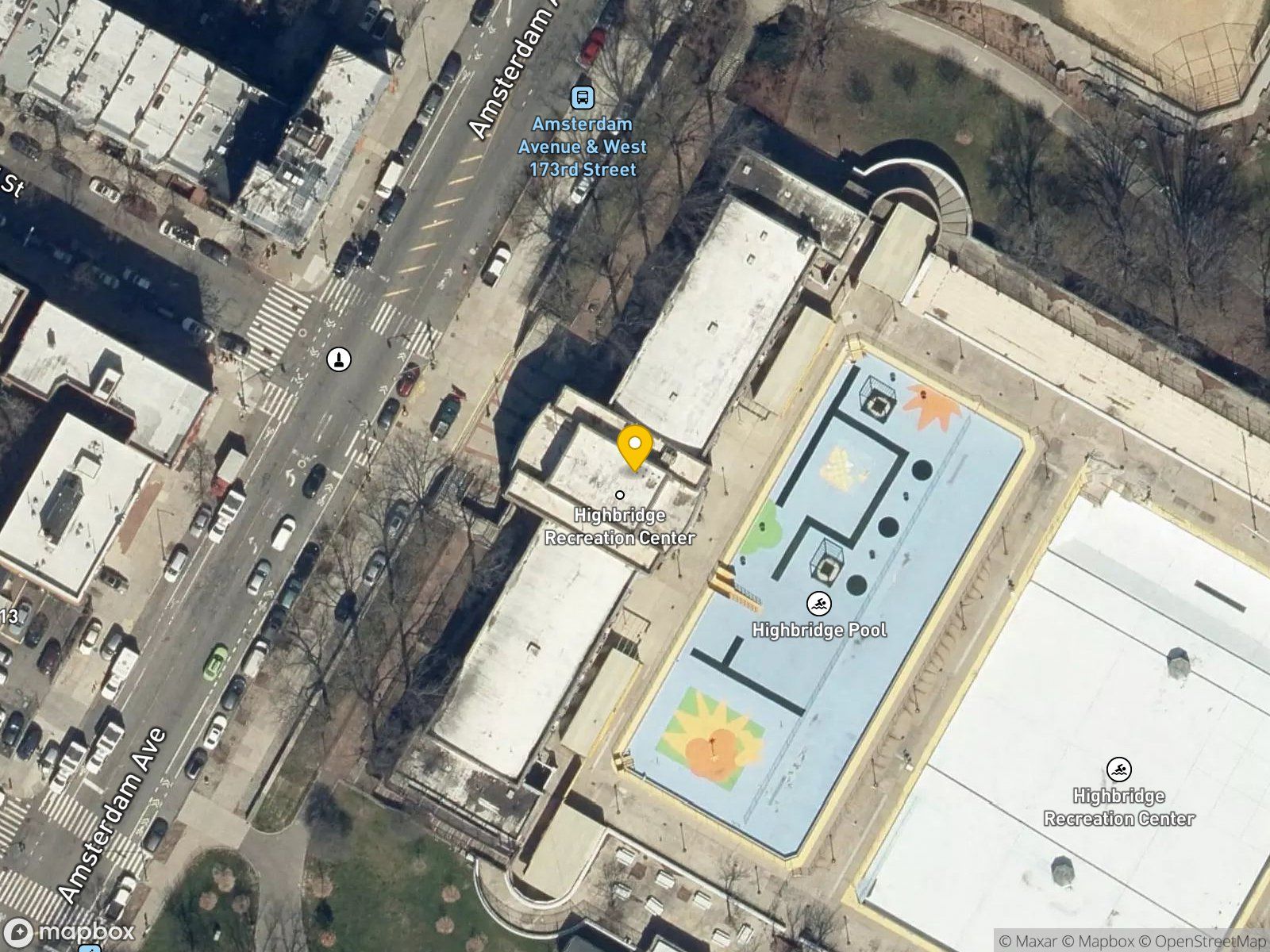 Highbridge Recreation Center satellite view