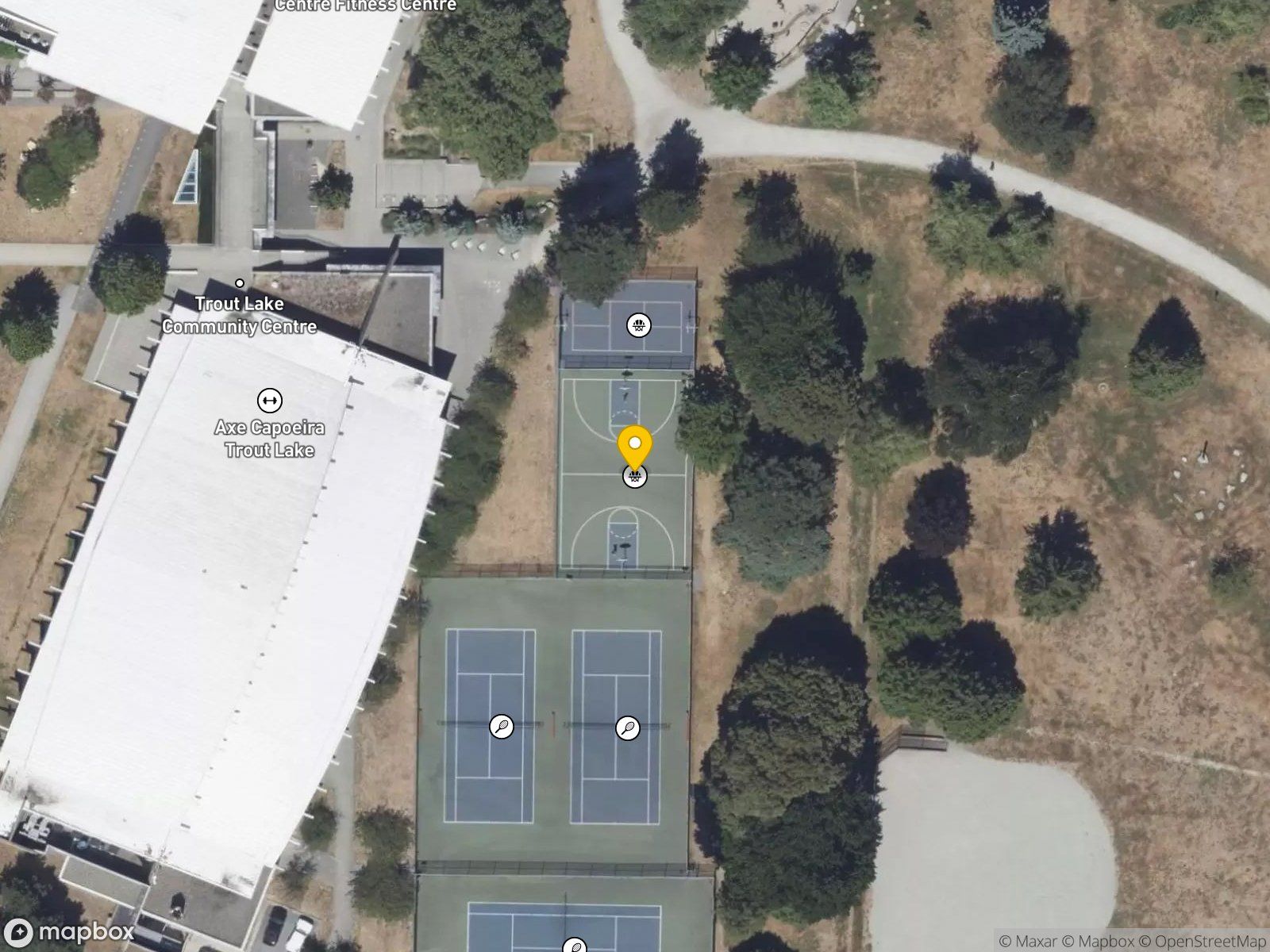 Trout Lake Basketball Court basketball court satellite view