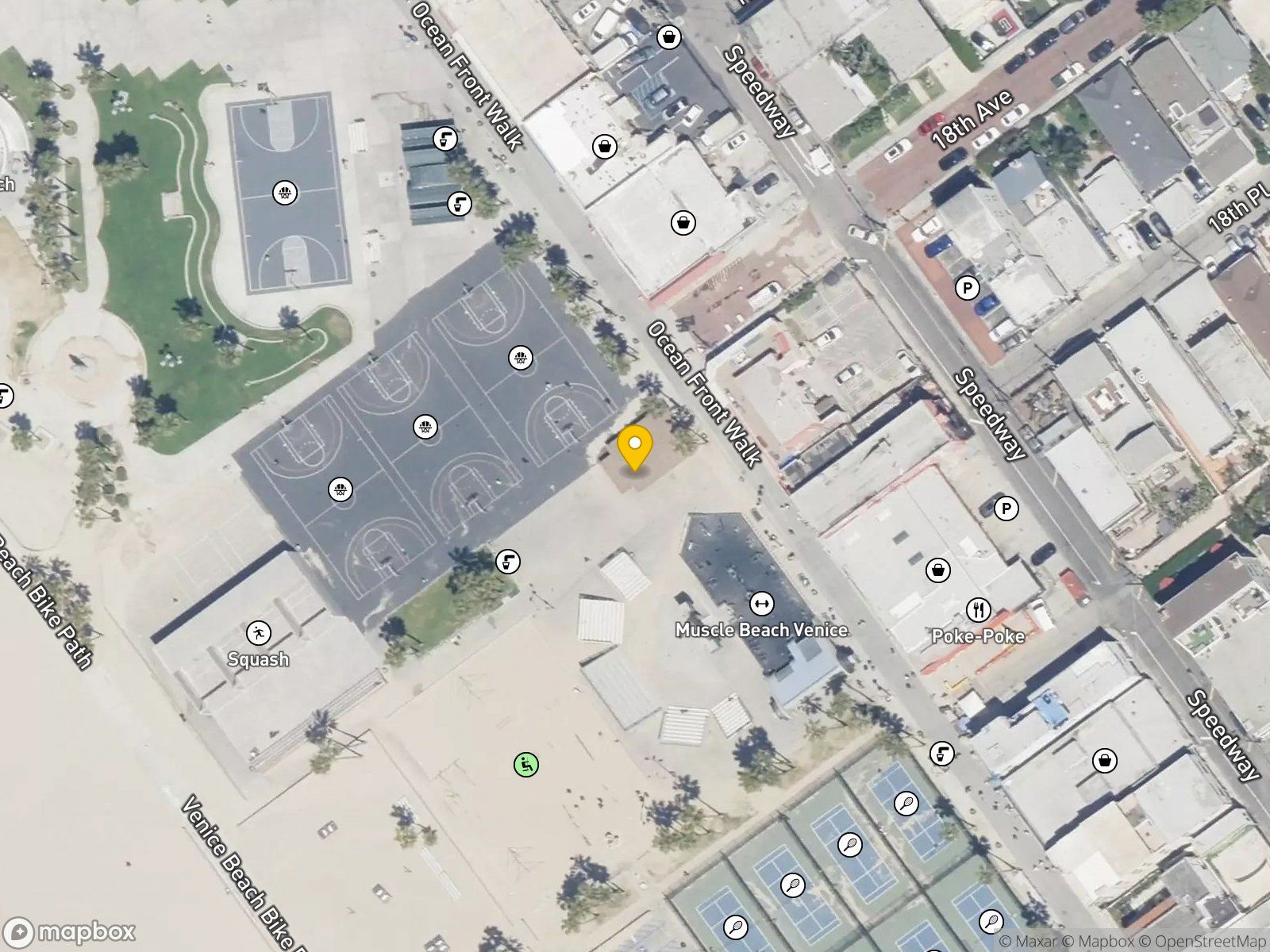 Venice Beach Recreation Center satellite view