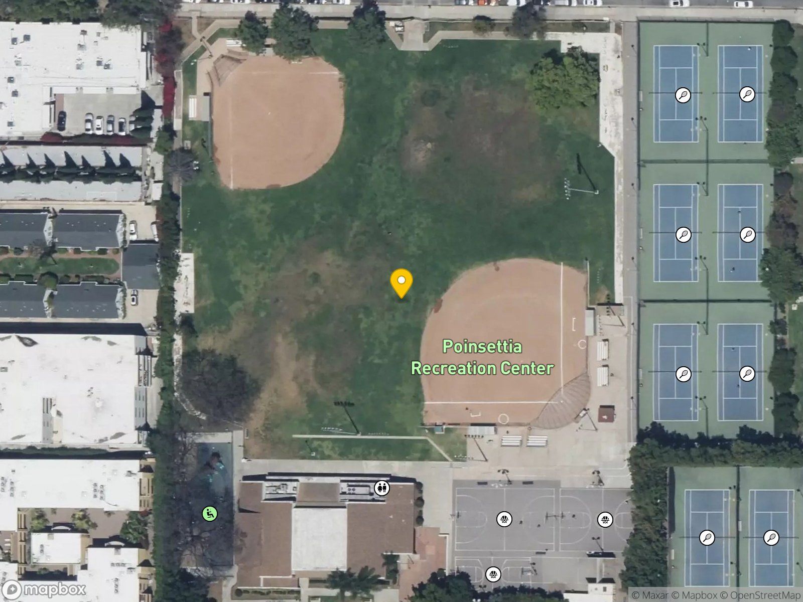 Poinsettia Recreation Center satellite view