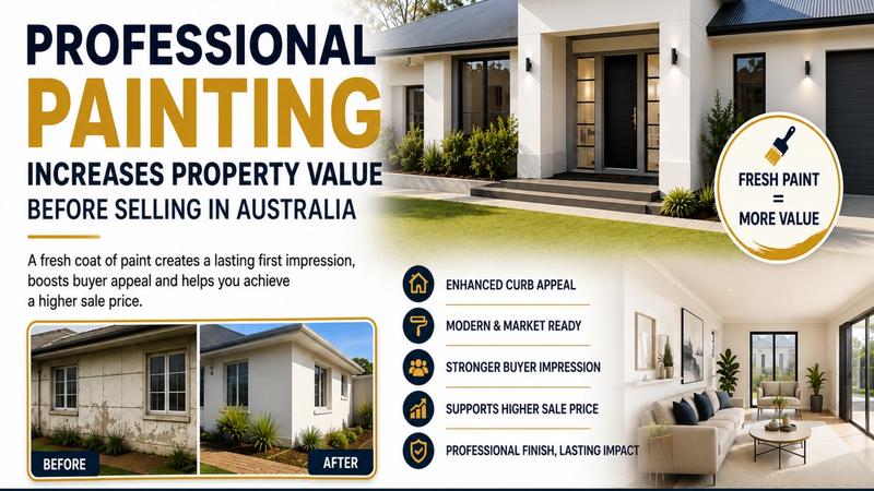 How Professional Painting Can Increase Property Value Before Selling in Australia