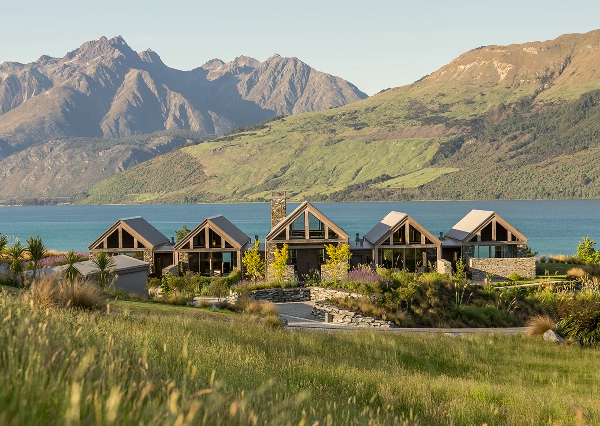 Blanket Bay, spring in the Southern Alps.