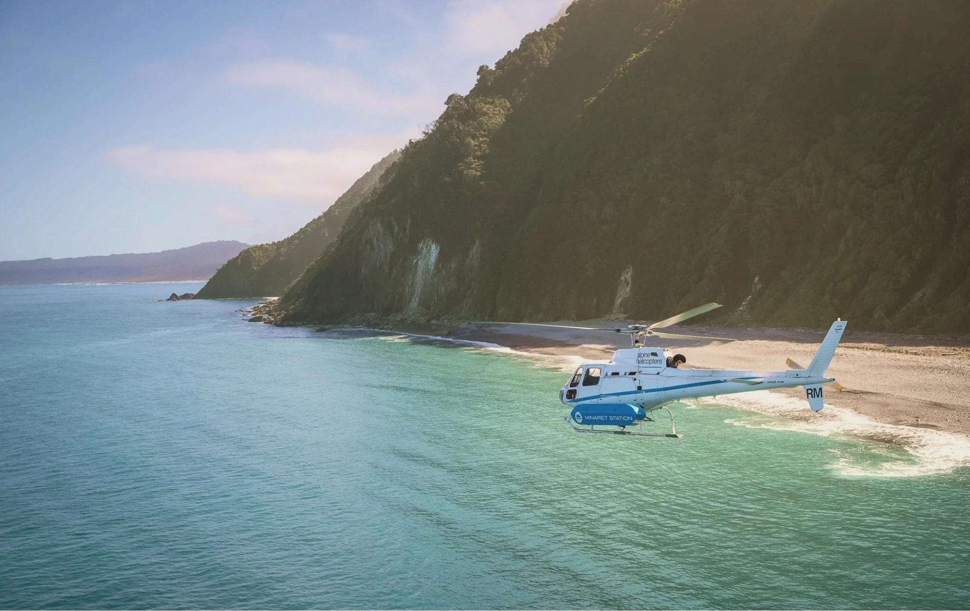 Fly into a private, secluded beach by helicopter.