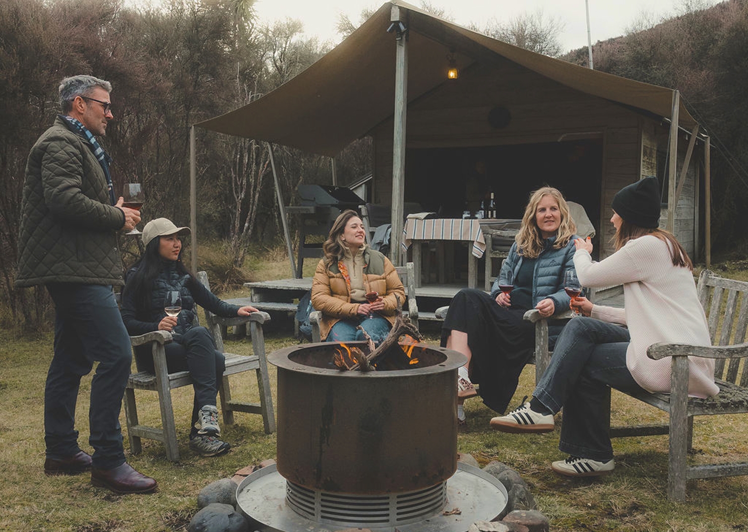 The Seasonz Travel team at Poronui lodge.