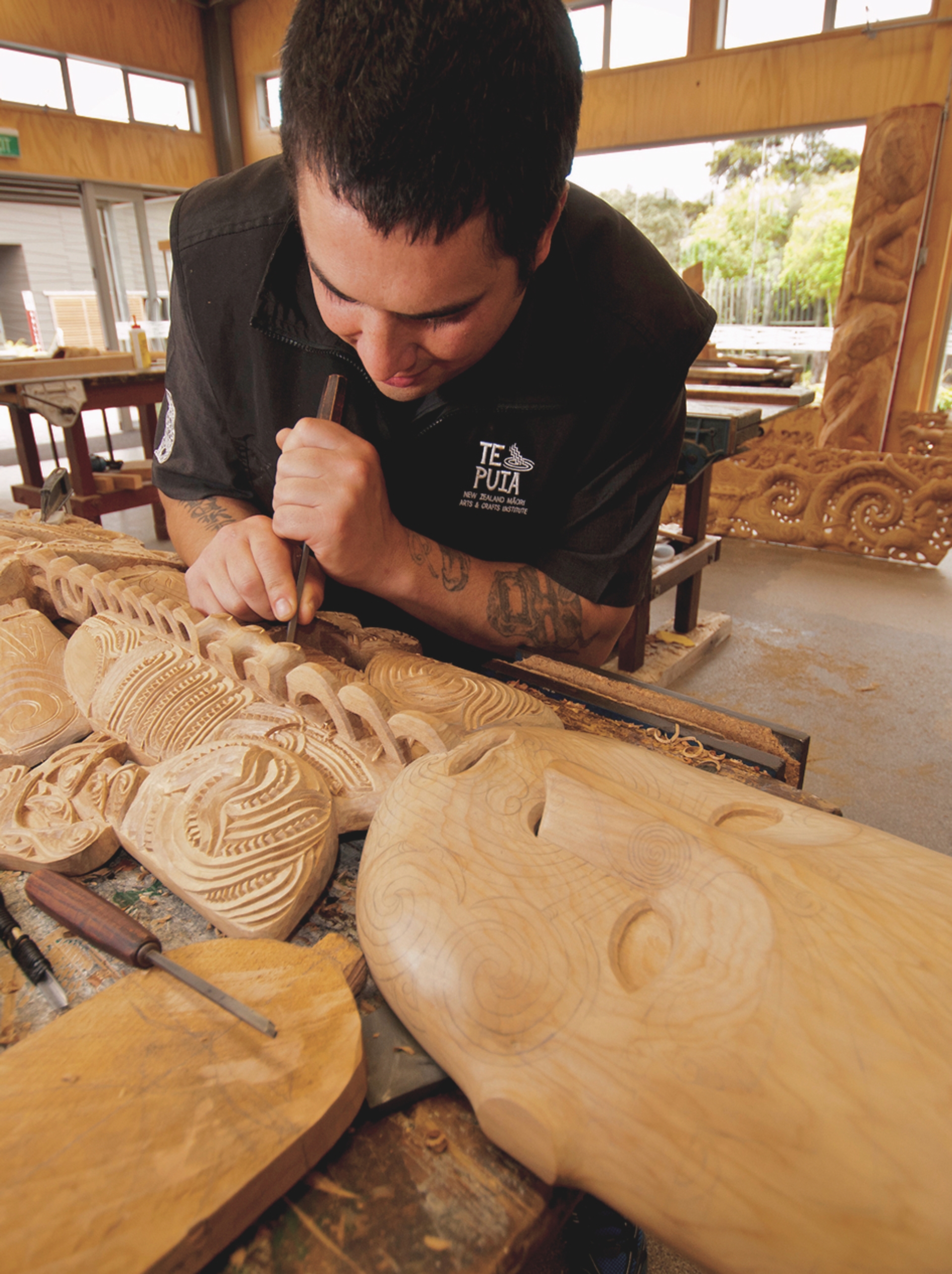 Te Puia Maori Wood Carving