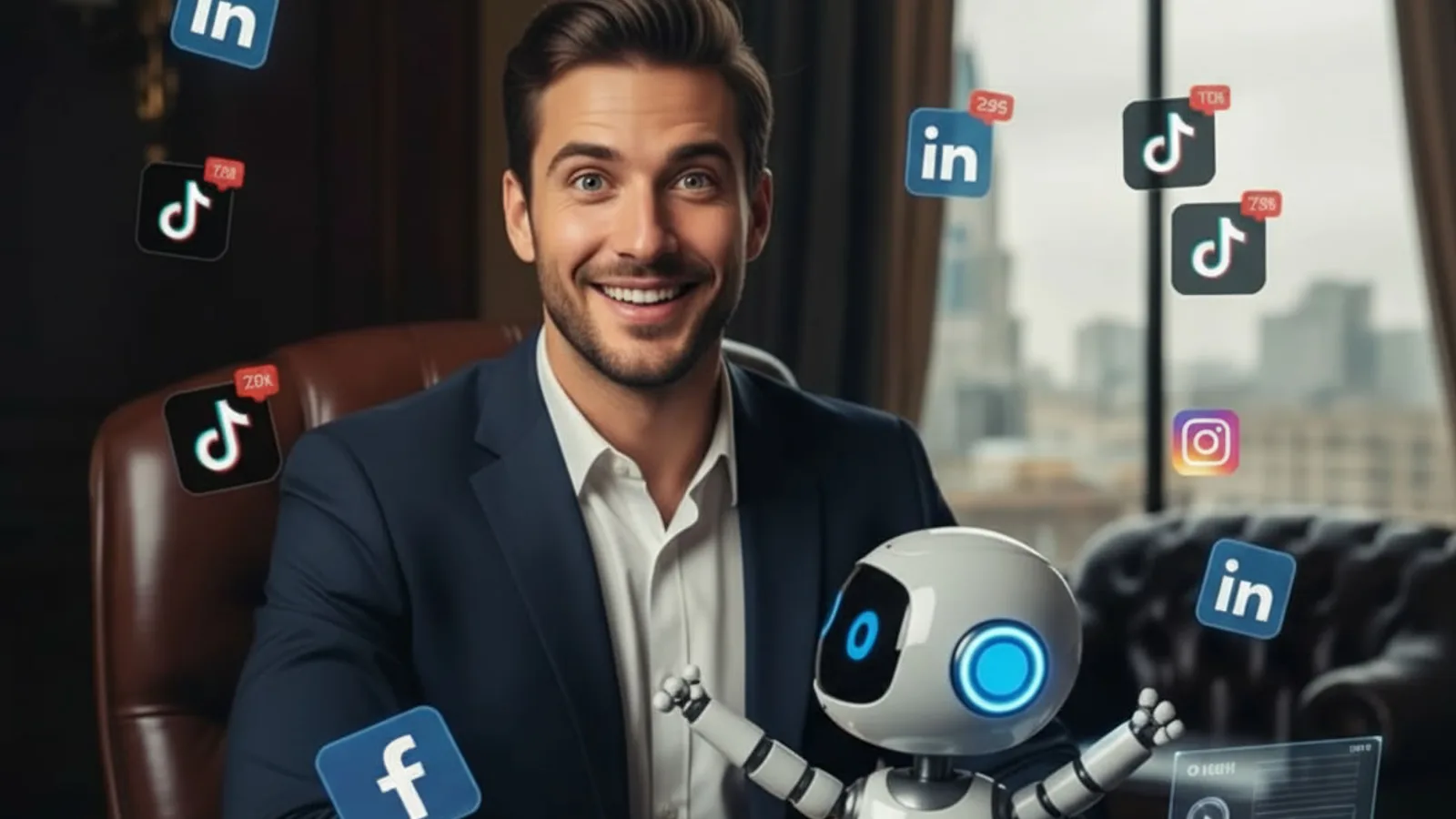Nós automatizamos Suas Redes Sociais!