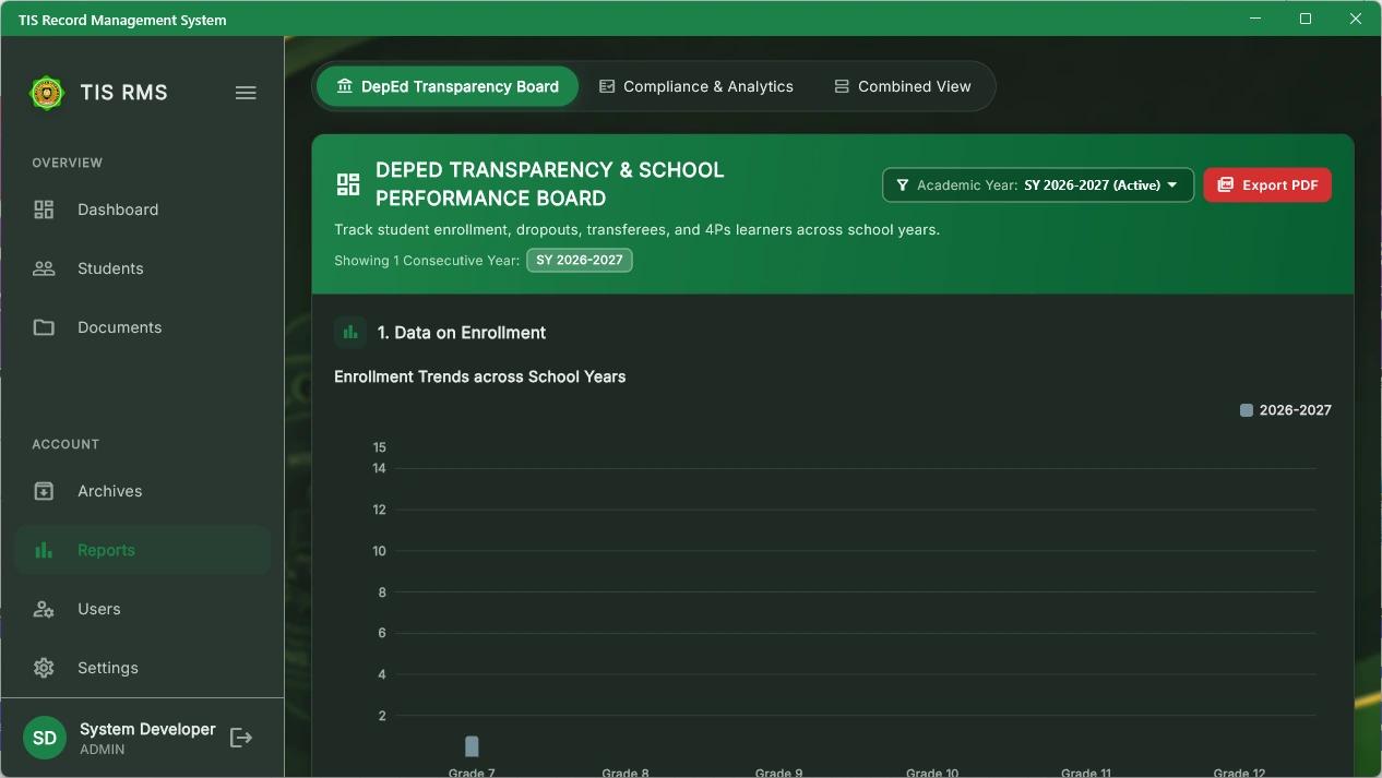 TIS Record Management System screenshot 3