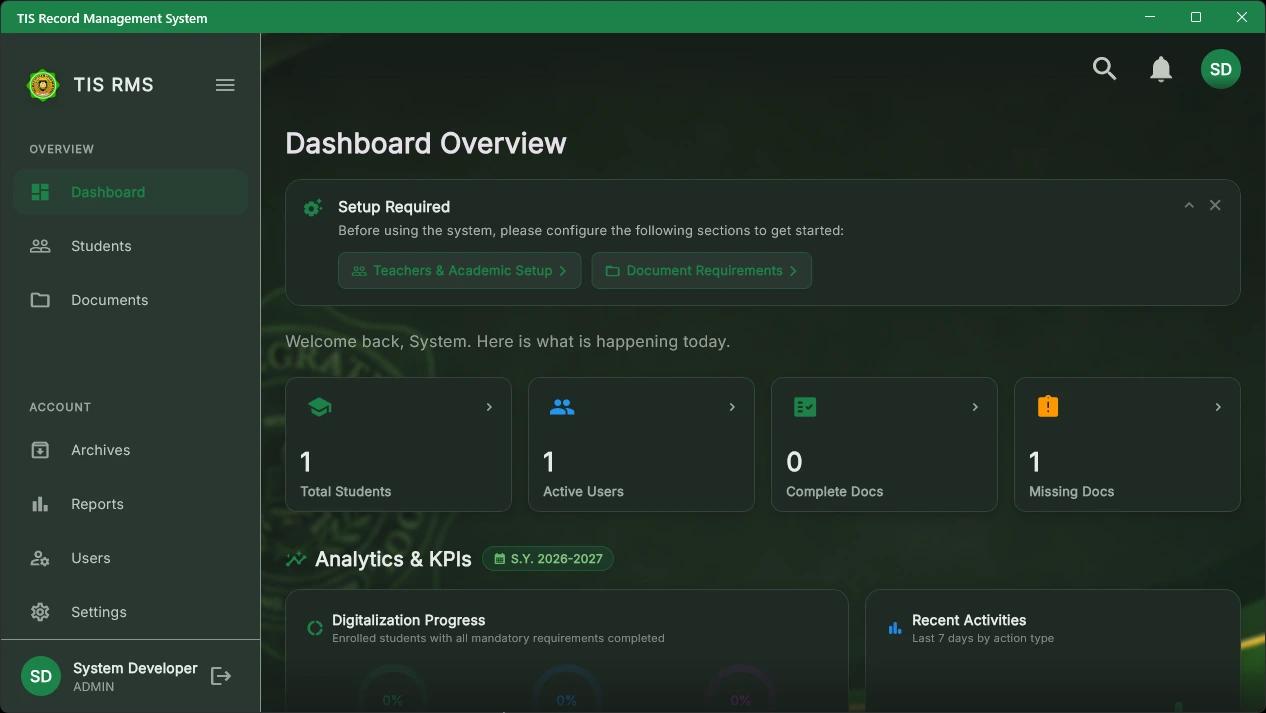 TIS Record Management System