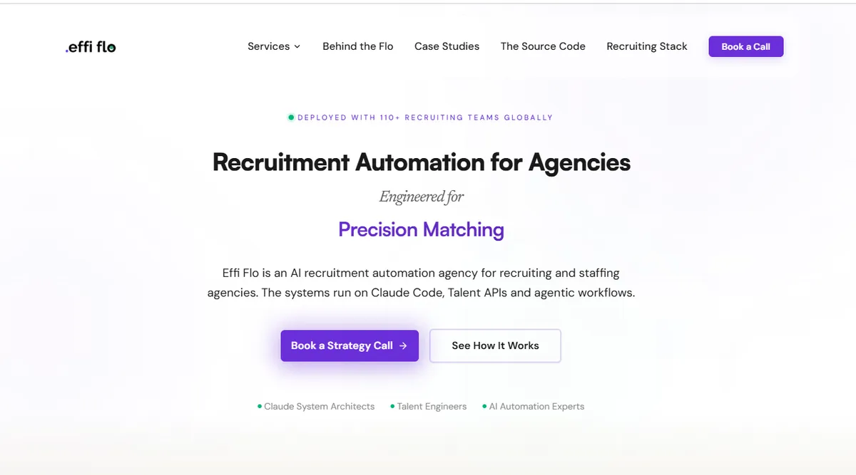 AI Automation Agency for Staffing & Recruiting Teams | Effi Flo