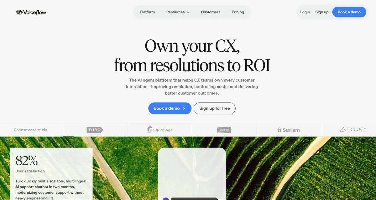 Voiceflow Enterprise Conversational AI Platform & Voice AI