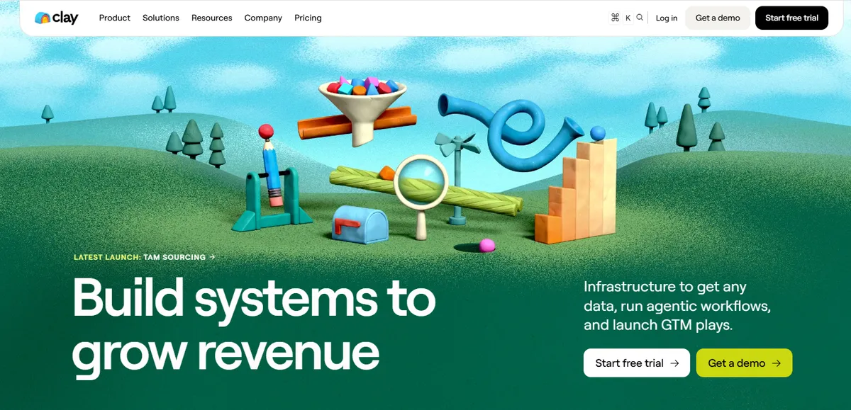 clay home page