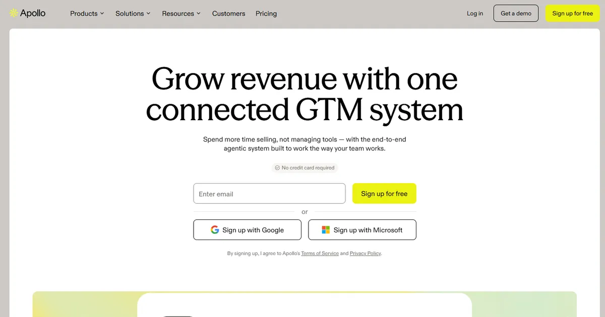 AI GTM System | Apollo.io - The Agentic System to Grow Revenue