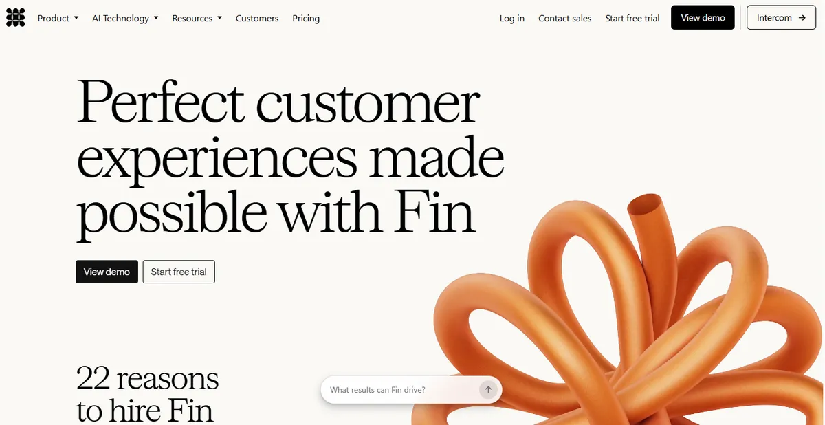 Fin customer agent builder