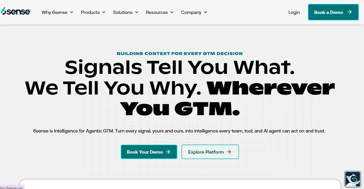 6sense is Intelligence for Agentic GTM