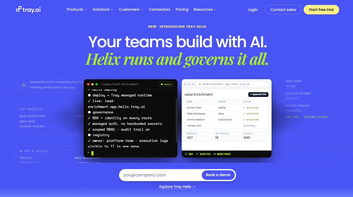 Tray.ai — The AI-ready integration and automation platform