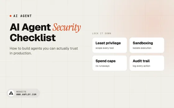 AI Agent Security Checklist