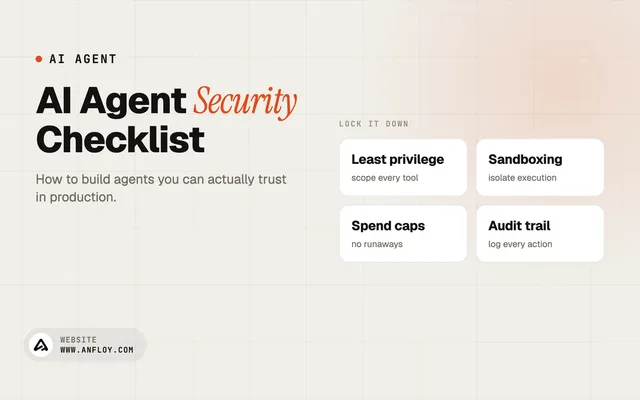 AI Agent Security Checklist