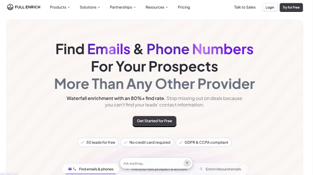 FullEnrich B2B Email & Phone Waterfall Enrichment