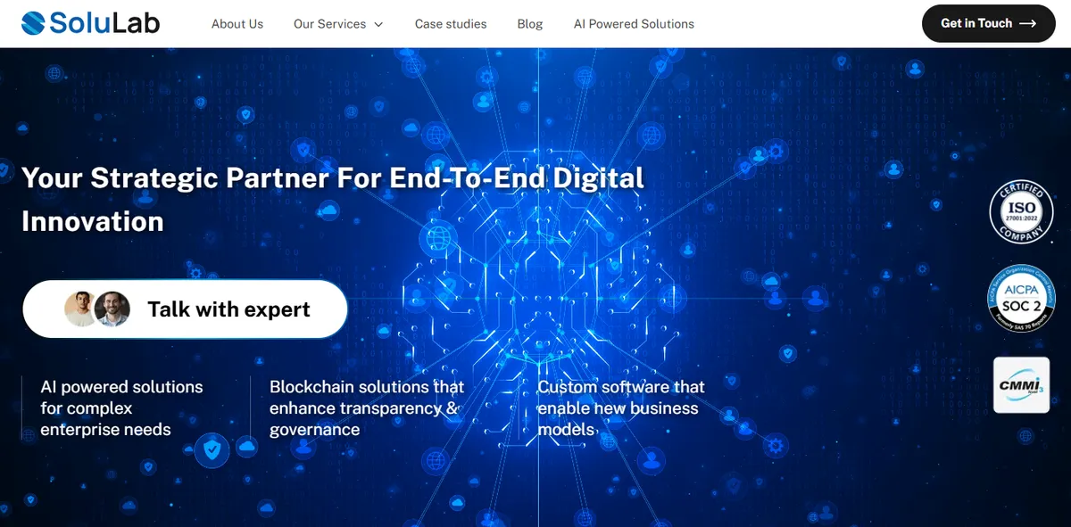 AI, Blockchain & Digital Transformation Company | SoluLab