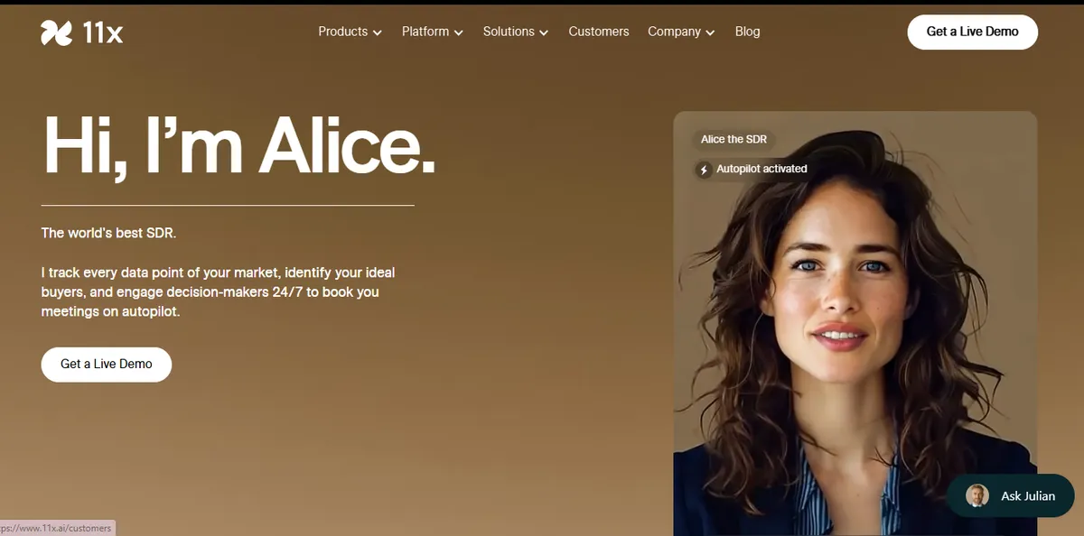 11x – Alice – AI Powered SDR