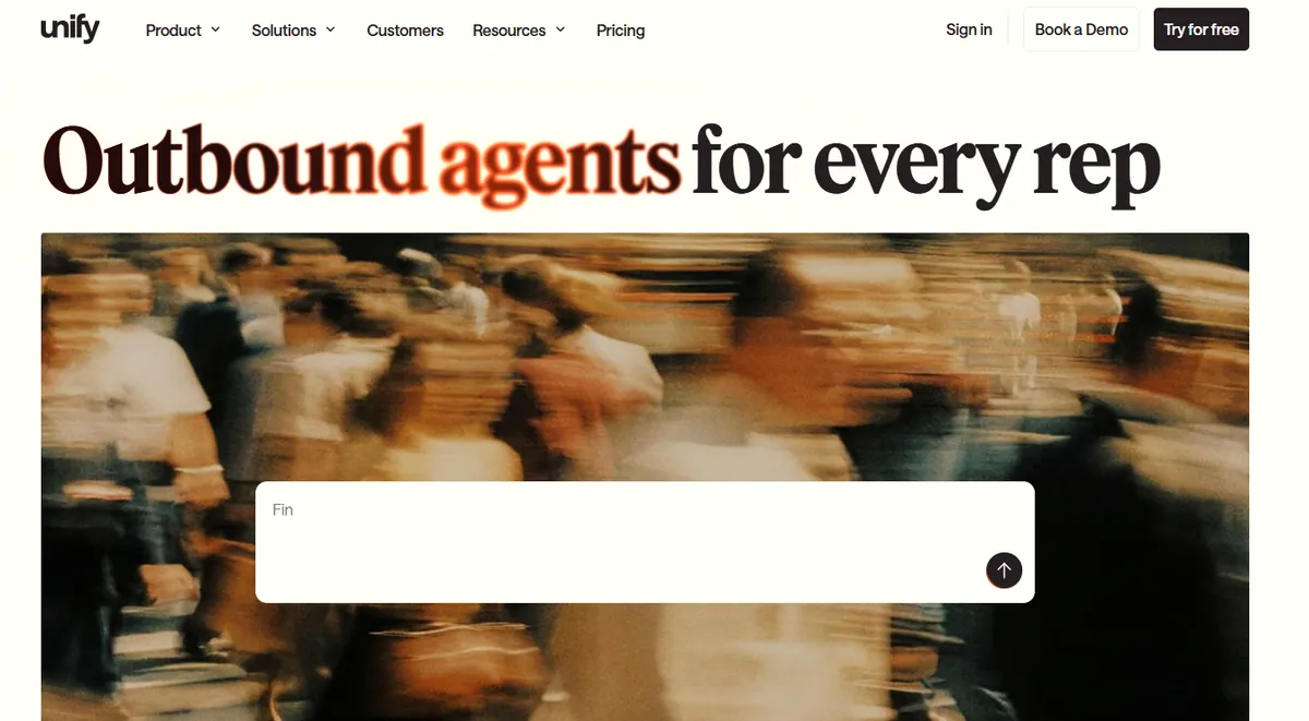 Unify | Outbound agents for every rep