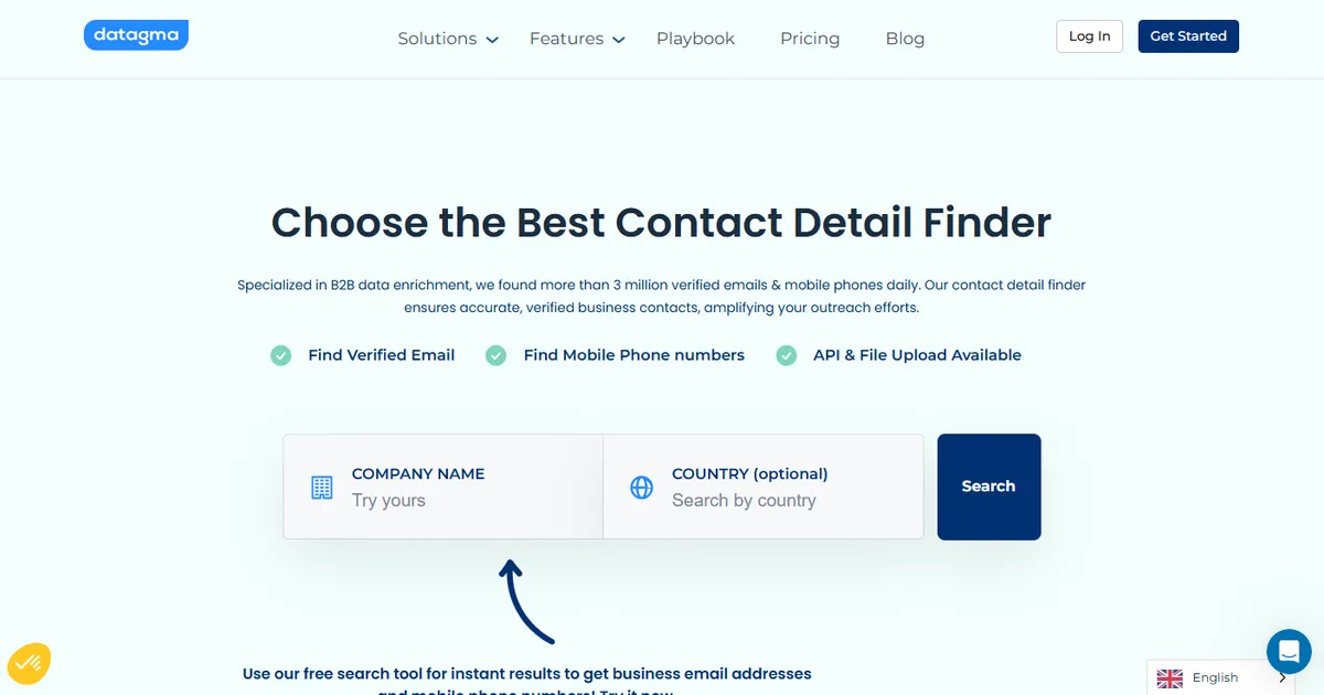Datagma: Find Email and Phone Number