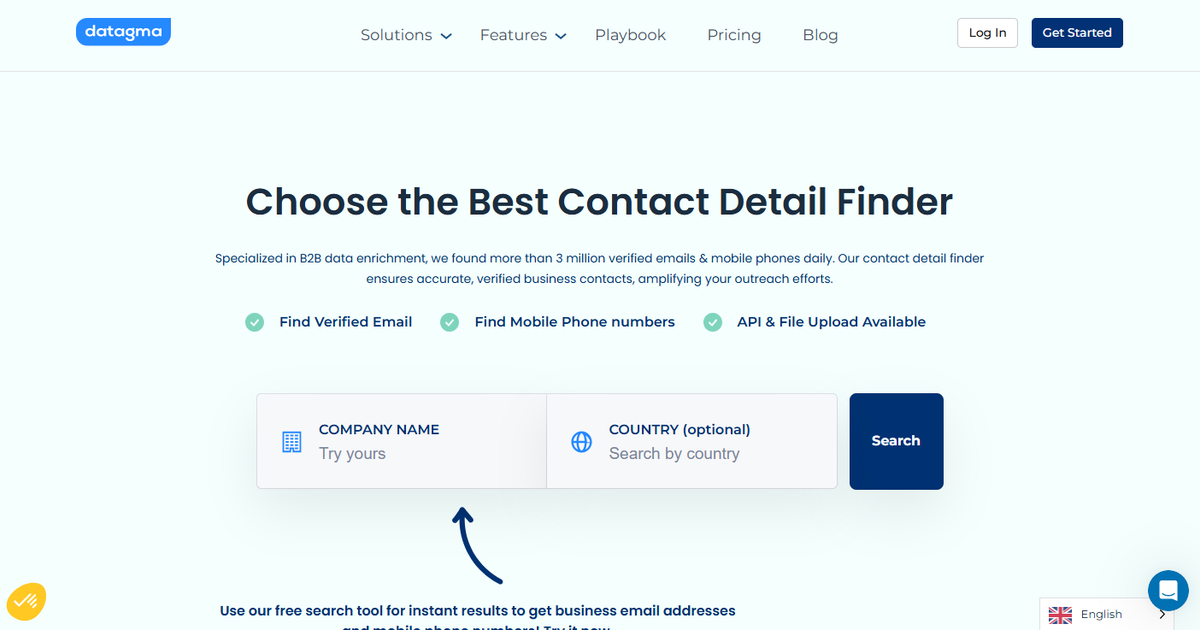 Datagma: Find Email and Phone Number