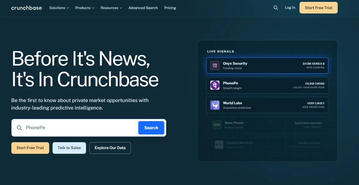 Crunchbase | Private Company Data & Predictive Intelligence