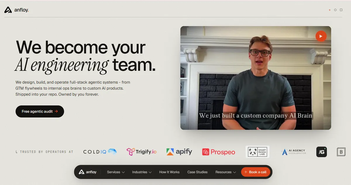 Anfloy Home page