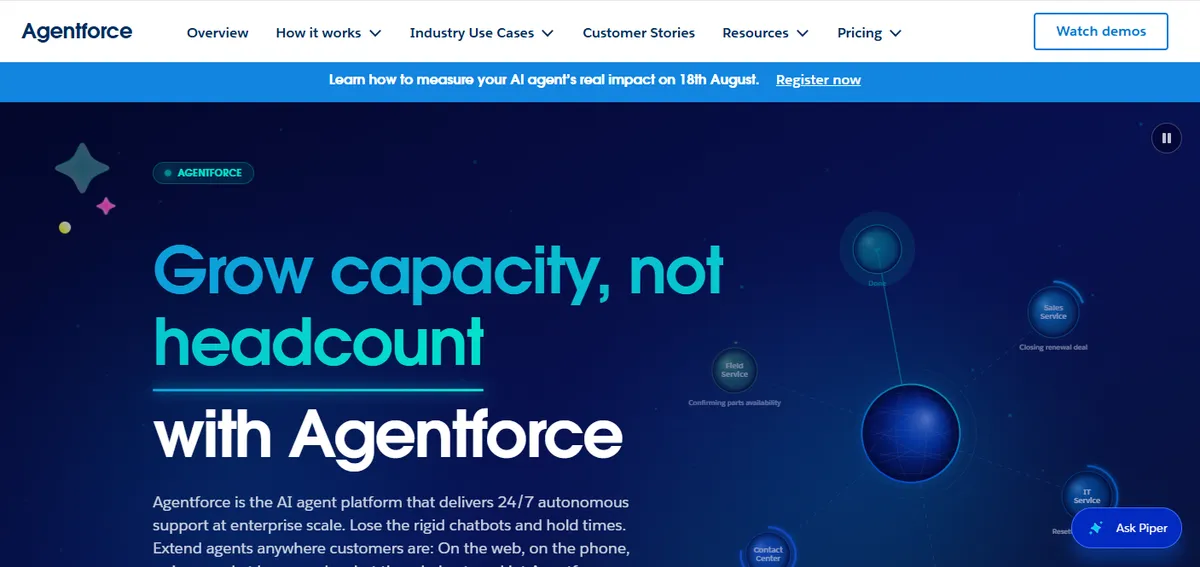 Agentforce is the AI agent platform