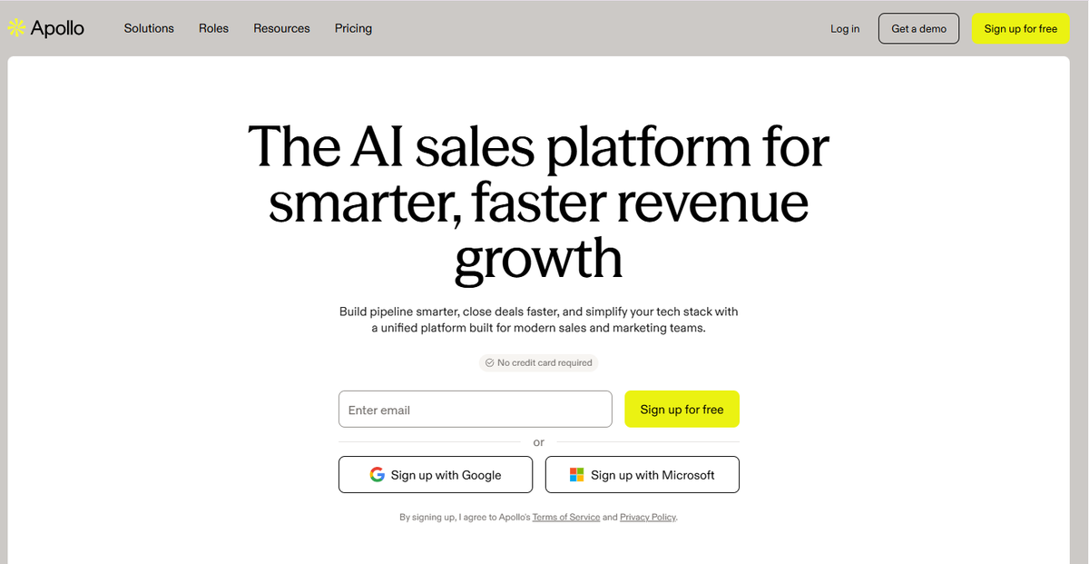 apollo.io home