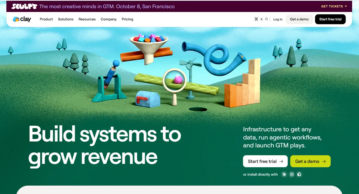 Clay | Build systems to grow revenue