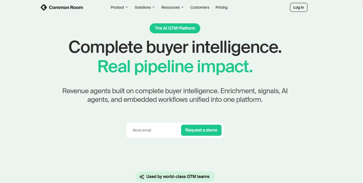 Enrichment. Signals. AI agents. All of it, finally unified.
