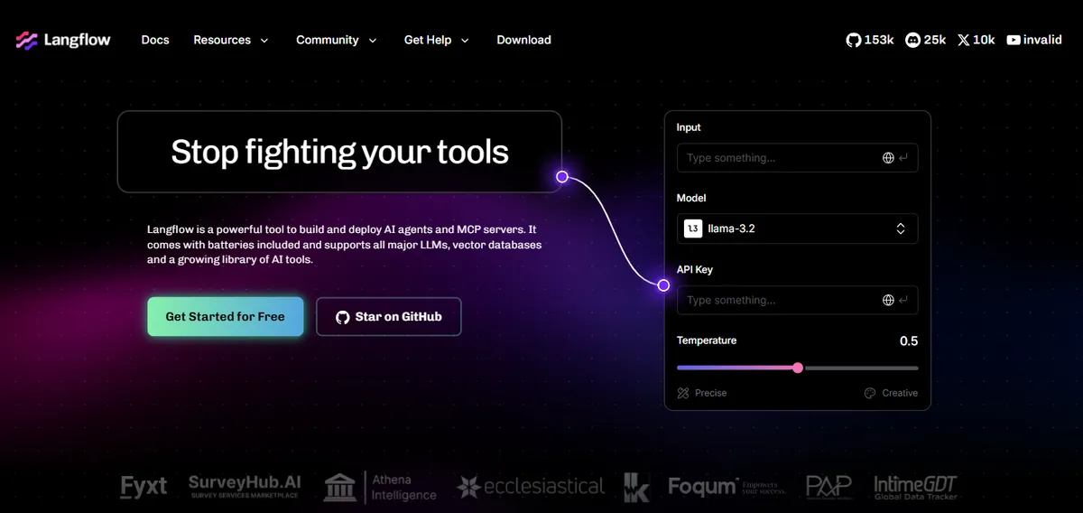 Langflow | Low-code AI builder for agentic and RAG applications