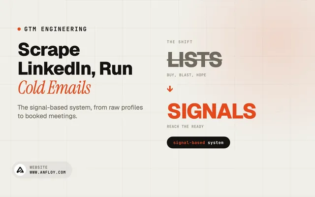 Scrape LinkedIn, Run Cold Emails