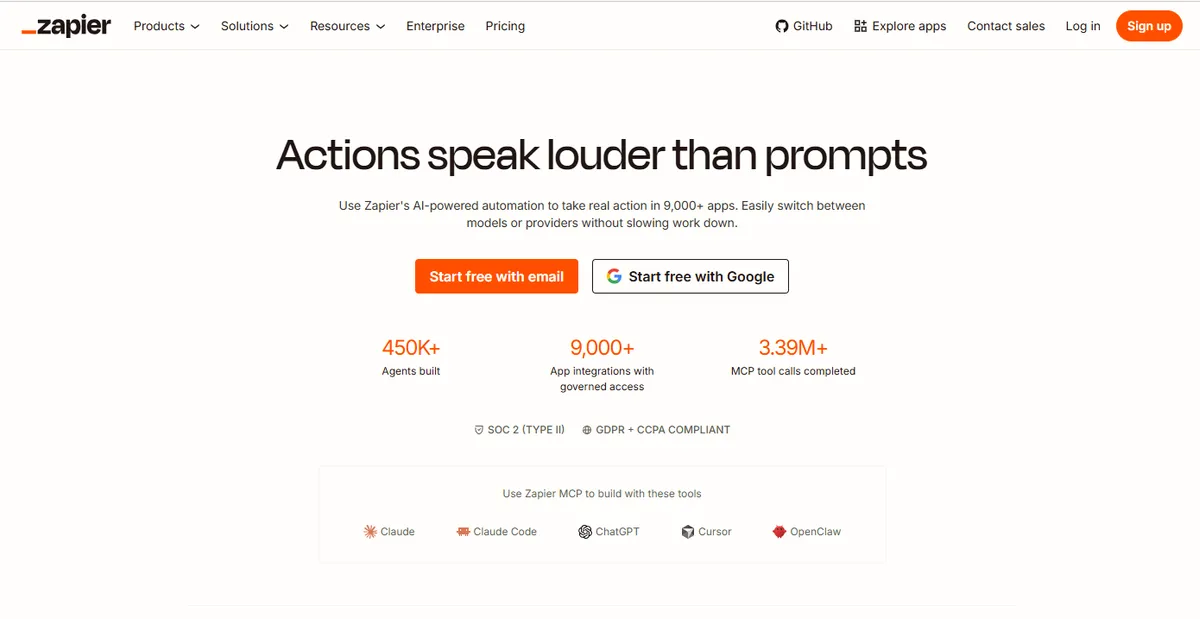 Zapier: Automate AI Workflows, Agents, and Apps