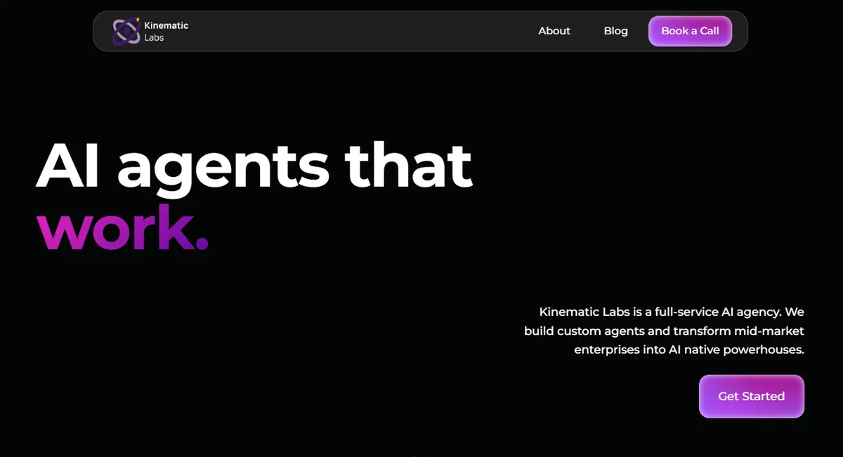 Kinematic Labs | AI Agents that Work