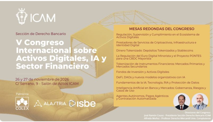 V Congreso Internacional sobre Activos Digitales, IA y Sector Financiero
