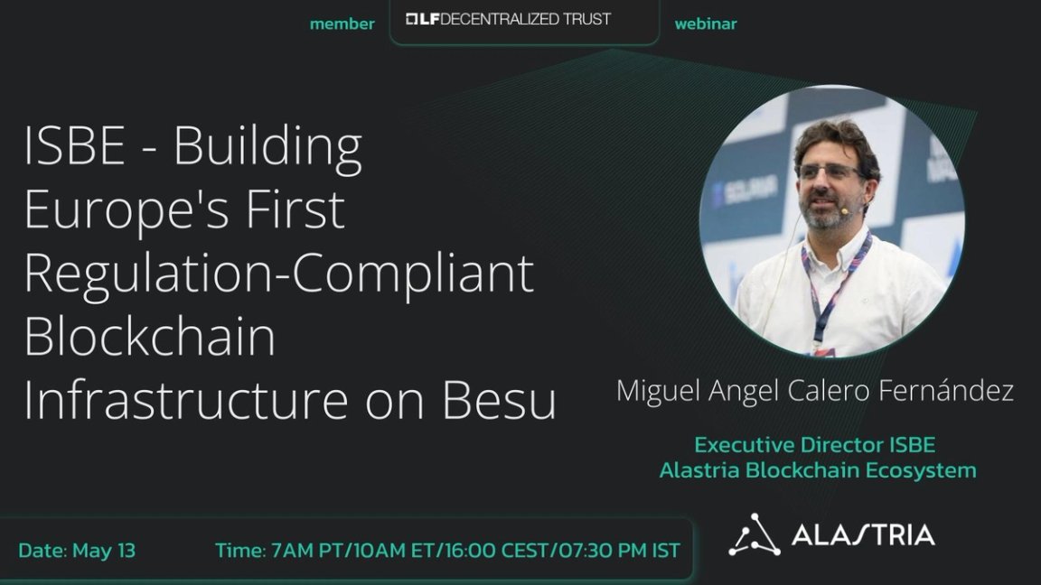 Webinar LF Decentralized Trust: el próximo 13 de mayo.