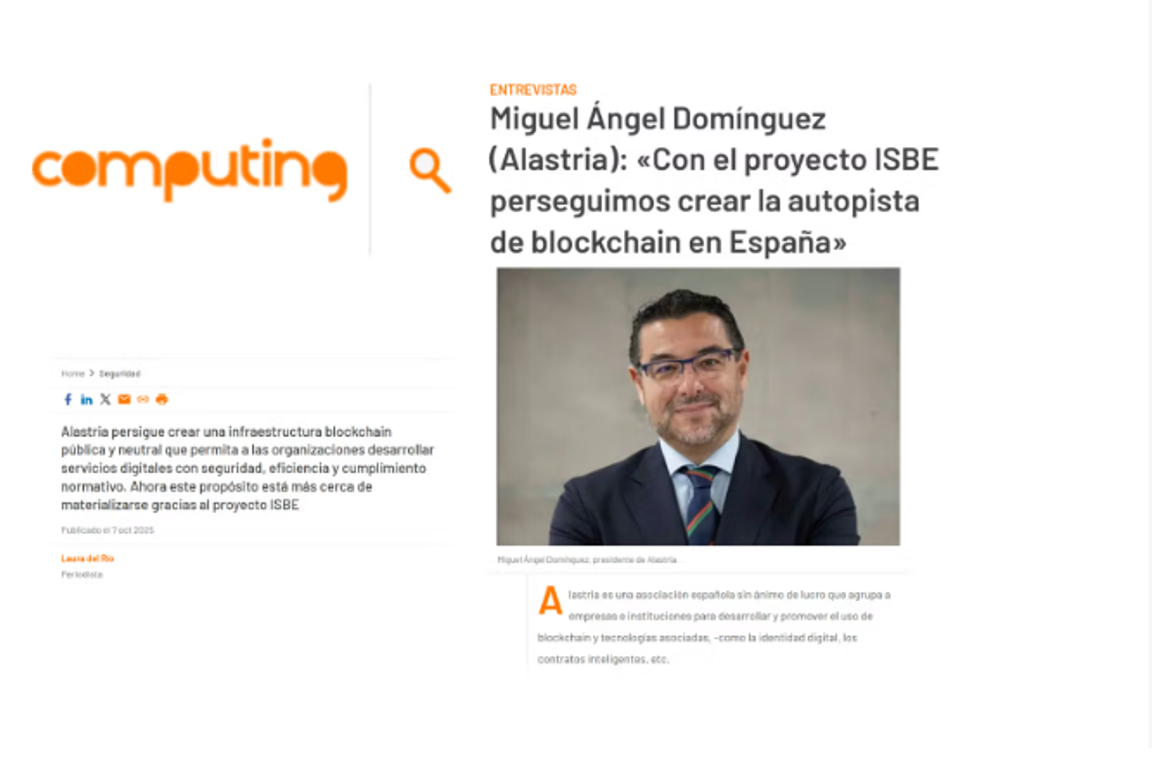 Miguel Ángel Domínguez: “ISBE will bring order to the new technological ecosystem, strengthening Spain’s digital sovereignty”