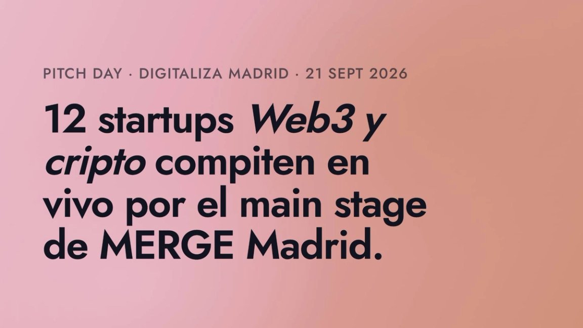 Merge Madrid Startup Contest 2026: Alastria acompaña al ecosistema de startups Web3