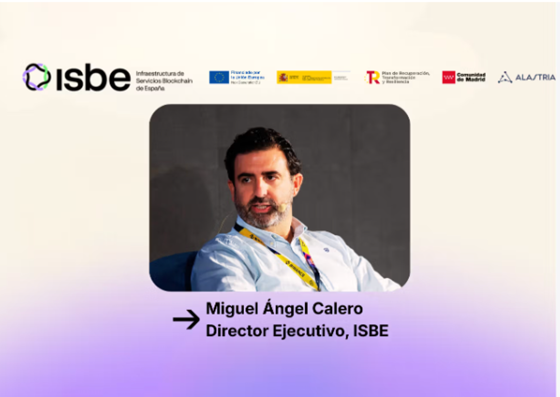 Miguel Ángel Calero joins Alastria to lead the Spanish Blockchain Services Infrastructure (ISBE)