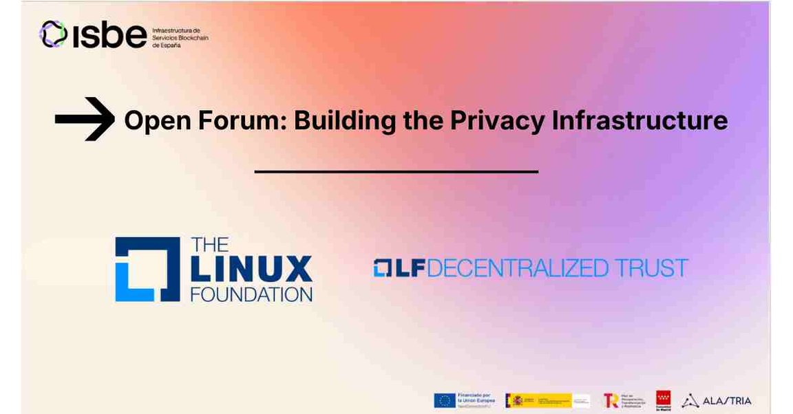 ISBE participará en el LF Decentralized Trust Privacy Workshop en Londres los días 1 y 2 de julio