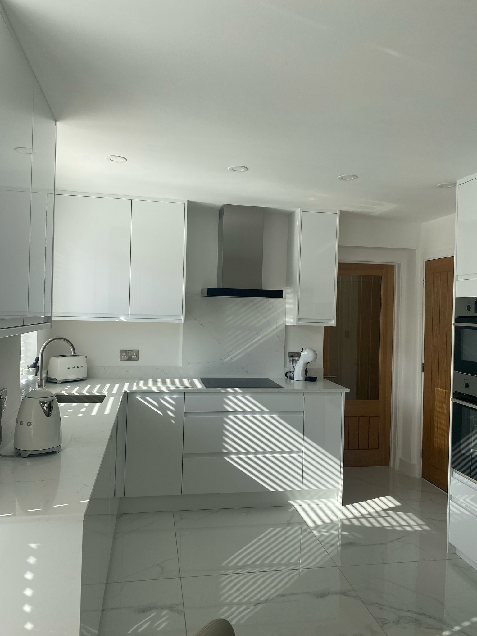 Kitchen with 900 x 900 tiles, Walsgrave