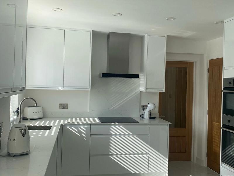 Kitchen with 900 x 900 tiles, Walsgrave