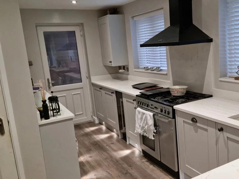 Wall removed to open up a kitchen diner, Galley Common