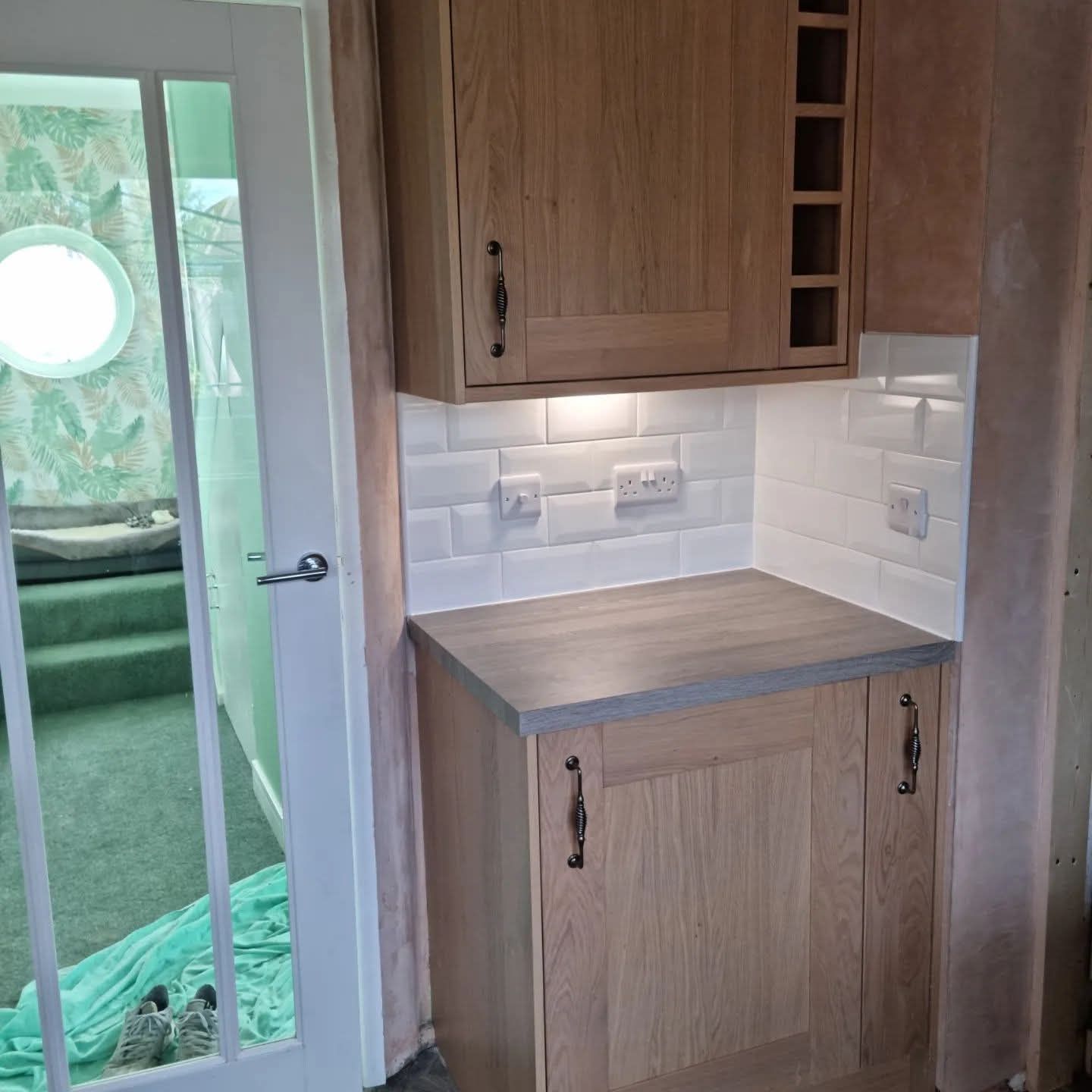 Oak doors and herringbone floor, Solihull