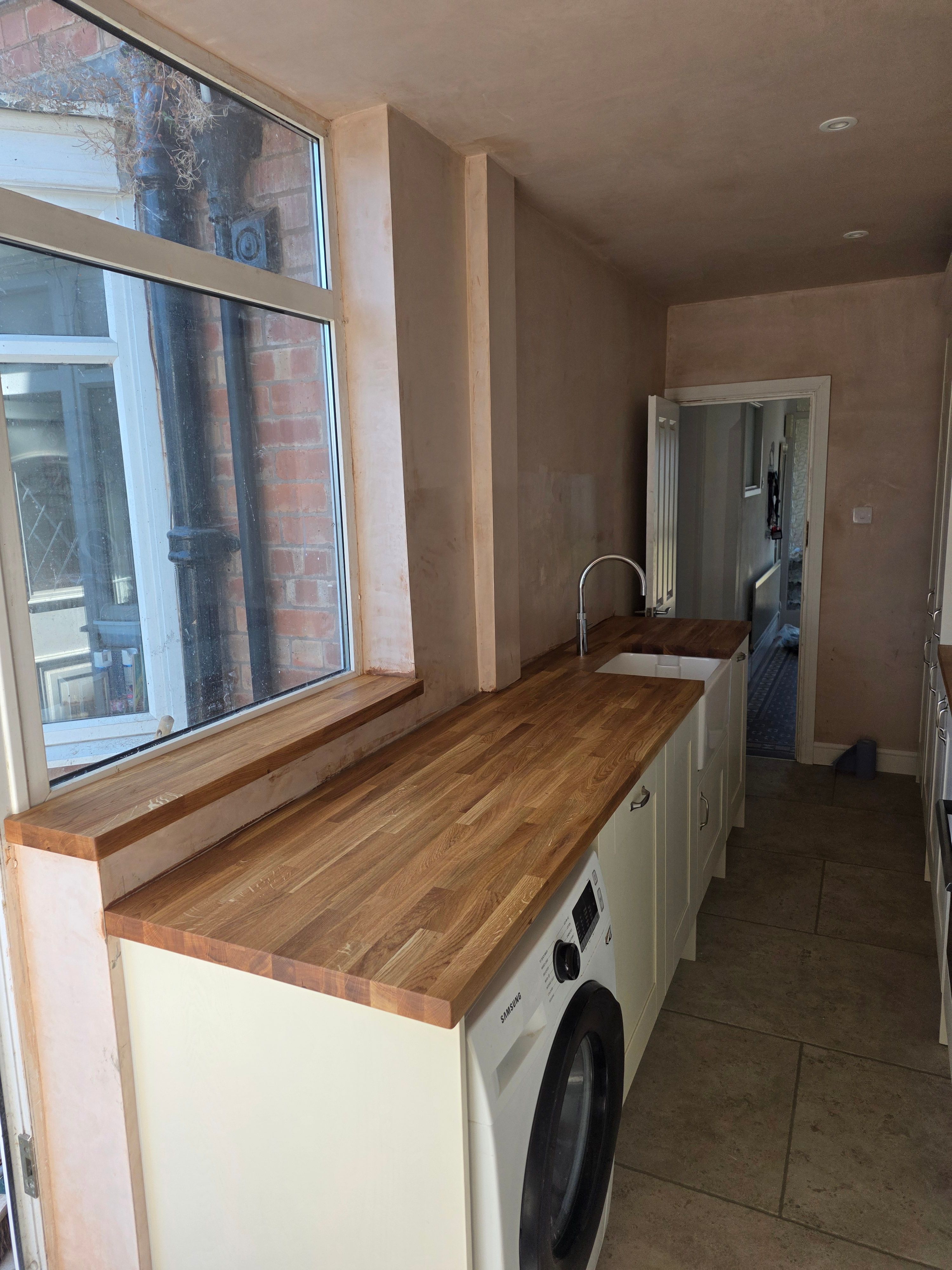 Solid oak worktops