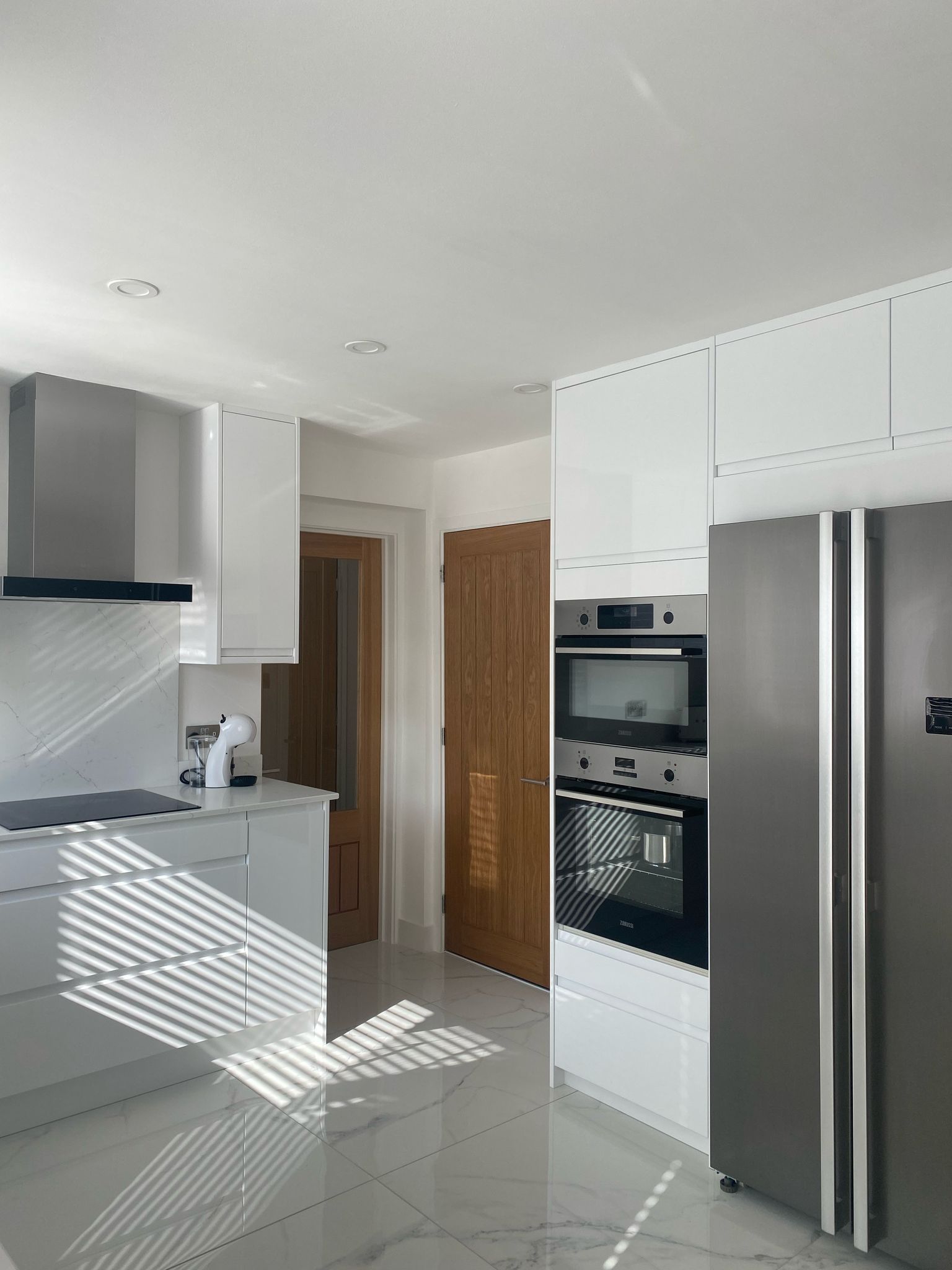 Kitchen with 900 x 900 tiles